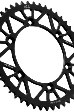 Hete Deal JT SPROCKETS - REAR RACELITE ALU 48T BLACK - Sprockets - 520